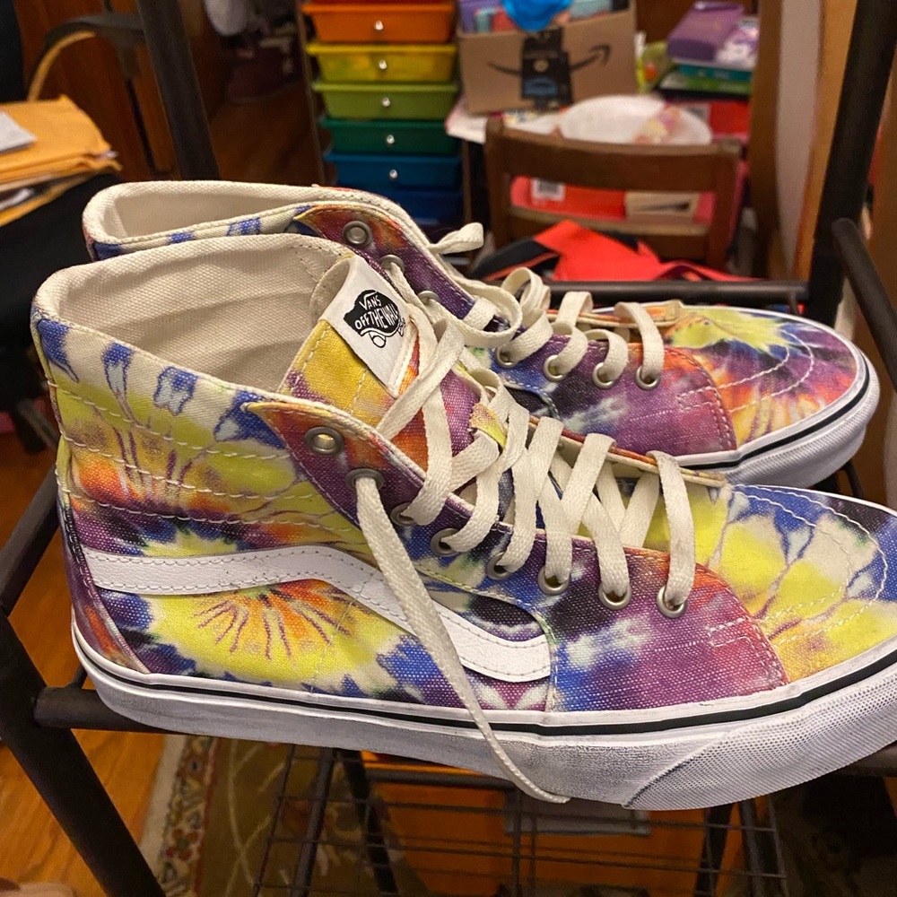 VANS Sk8-Hi Washed - Tie Dye Sz 10